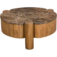 Giga Meubel Salontafel Maeve Naturel Marmer 75cm