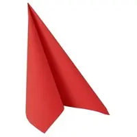 Papstar Servetten Royal Collection, 5 x 50 stuks, 1/4 vouw, stoflook, 400 x 400 mm, papier, rood