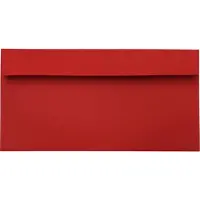 Netuno Gladde rode enveloppen DL - 110 x 220 mm - 25 stuks - HK zelfklevend met plakstrip - 120 gram - Design -