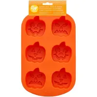 Wilton Siliconen Mal - Halloween Pompoen - Bakvorm voor Mini Cakes, Muffins en Koekjes