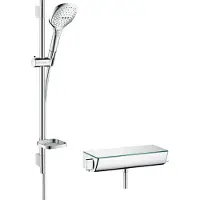 Hansgrohe Raindance Select E - 120 doucheset met Ecostat Select thermostaat, 3jet, chroom 27038000