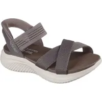 SKECHERS Sandaal 'Sandalette Damen 119975 DKTP Kunststoff (Synthetik) in braun' bruin