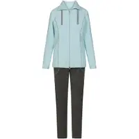 Rösch Pyjama ' Fleece ' lichtblauw / donkergrijs