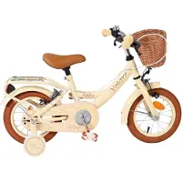 Volare Ashley Kinderfiets - Meisjes - 12 inch - Creme - Twee handremmen