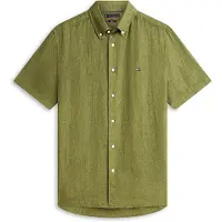 Tommy Hilfiger Mw0mw41531 Linen Overhemd Met Korte Mouwen