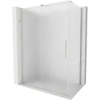 Mexen Velar schuifdouchecabine 160 x 75 , ijs, geborsteld nikkel - 871-160-075-31-97