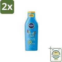 Nivea Sun – Zonnemelk – Zomerteint SPF 20 – 200 ml - Voordeelverpakking - 2 stuks - SPF 20 - Natuurlijke bruining