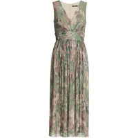 Swing Jurk groen / pastelgroen / sering
