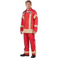 Maskworld Brandweerpak voor volwassenen rood - Ondode Carnaval Halloween