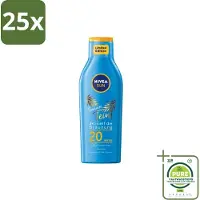 Nivea 25 x Sun – Zonnemelk – Zomerteint SPF 20 – 200 ml - Grootverpakking - Zonbescherming - Zomerteint - SPF 20 - Natuurlijke Bruining - Zonnemelk