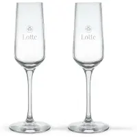 Stölzle Champagneglas graveren - Kristalglas - 2 stuks