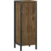 Vicco Naola Halfhoge kast – 30 x 80 cm met 3 compartimenten Eiken/zwart