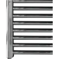 Sanicare Carini elektrische Wifi radiator 172x60cm chroom met thermostaat zilver linksonder