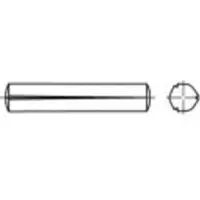 Toolcraft TO-5378661 Gekerfde conische pen 4 mm RVS A1 100 stuk(s)