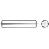 Toolcraft TO-5378718 Gekerfde conische pen 6 mm RVS A1 100 stuk(s)
