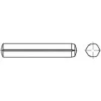 Toolcraft TO-5378505 Cilindrische kerfstift 4 mm RVS A1 100 stuk(s)