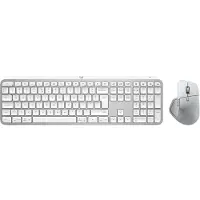 Logitech MX Master 4 pour Mac Argent + MX Keys S pour Mac AZERTY Blanc