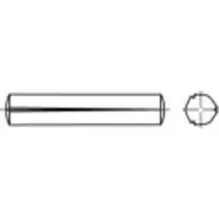 Toolcraft 1066722 Gekerfde conische pen (Ø x l) 6 mm x 20 mm RVS A1 100 stuk(s)