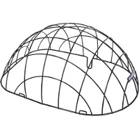 Basil Pasja Space Frame Draadkoepel M - Staal - Medium - Zwart - 45 cm