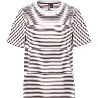 Pieces Shirt 'PCRIA' bourgogne / wit