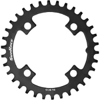 Sunrace blad 32t 4-arm 96 zwart narrow wide staal