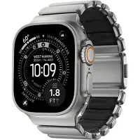 Nomad Stratos Band voor de Apple Watch | 44/45/46/49 mm - Black / Natural Titanium