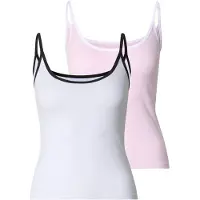 Urban Classics Top pink / zwart / wit