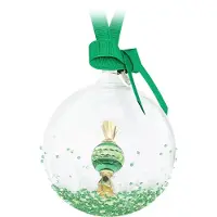 Swarovski Kerstbal Snoepje Groen 5688312 | beeldjes ornament | feestelijke kerstsfeer, kristal details, groen glitter stijl