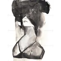 IXXI A Minikin, Victoria Verbaan - 60 x 80 cm - Gratis ophangtool - Grote wanddecoratie en posters - Illustraties, Aquarel, Mancave, Woonkamer
