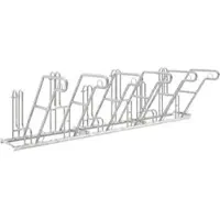 WSM Fietsenrek , 1-zijdig, voor banden tot B 55 mm, B 3000 x D 390 x H 800 mm, staal gegalvaniseerd, 6 parkeerplekken