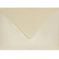 Netuno Metallic (parelmoer) ecru enveloppen A6 - 125 x 175 mm - B6 - 25 stuks - NK natgelijmde - 120 gram - Aster Metallic -