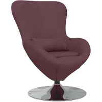 vidaXL Eivormige stoel Paars 63 x 73 x 90 cm Stof