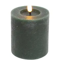 Countryfield LED stompkaars speelgoed rustiek 7,5x8cm donker groen decoratie.