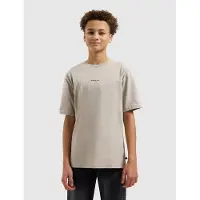 Ballin T-shirt met backprint beige Jongens Katoen Ronde hals Meerkleurig - maat 140