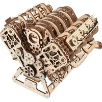 Ugears Houten 3D Model - V8 Engine