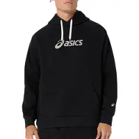 Asics Heren Sweater Logo Fleece zwart (M), Casual, Sportief, Katoen 2031F327