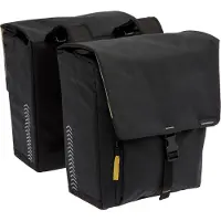 New Looxs Tulum Double - Dubbele Fietstas - 100% Gerecycled Polyester - Geschikt voor Elektrische Fietsen - Geschikt voor elke Bagagedrager - 32 Liter - Zwart