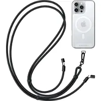 Satechi OntheGo Crossbody Lanyard USB-C naar USB-C Kabel – 1,5 meter – 60W opladen – Stijlvol crossbody ontwerp – Zwart - Roze