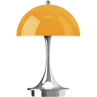 Louis Poulsen Panthella 160 Tafellamp Draagbaar V3 Original Opal Orange - Draagbare lampen Spuitgegoten Polycarbonaat Chrome - 5744613392