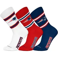 NFL Sokken ' NFL New England Patriots Crew ' navy / rood / wit