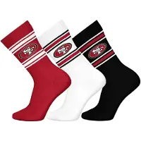 NFL Sokken ' NFL San Francisco 49ers Crew ' rood / zwart / wit