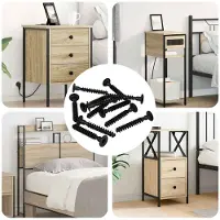 vidaXL Steekkapkopschroef 5143 st Zwart IJzer