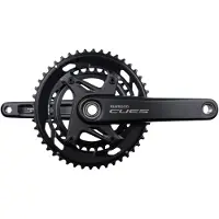 Shimano Cues Fc-u6030-2 9/10s Crankstel Zilver 172.5 mm / 46/32t