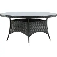 Ebuy24 Volta eettafel tuin Ø150cm zwart.