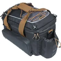 Basil Miles trunkbag XL Pro MIK, 9-36L, black Zwart/Grijs - Waterdicht -Extra geïsoleerd vak voor bidon.