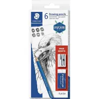 Staedtler Mars Lumograph 100 6-set + toebehoren