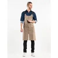Chaud Devant 652 Bib Apron Forene Cross Mud Denim