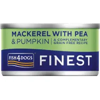 Fish4Dogs Finest Wetfood - Makreel met pompoen en erwt - 12 x 85 g