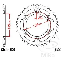 Jt Tandwiel achter R822,49