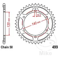 JT Sprockets 530 Jtr499.38 Steel Achtertandwiel